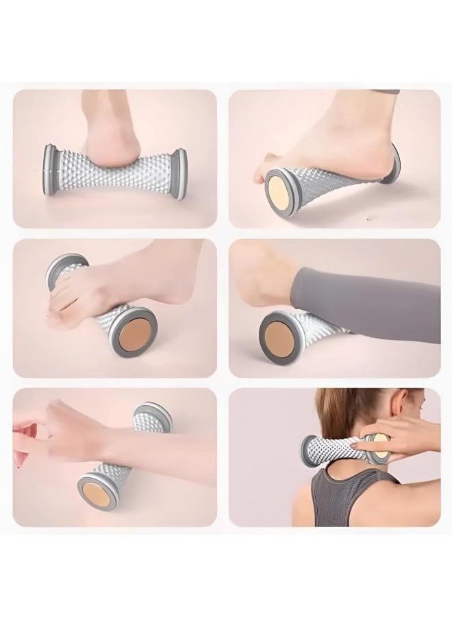 أداة تدليك وتدليك القدمين بتصميم أسطواني - رولر تدليك مخصص لتخفيف آلام التهاب اللفافة الأخمصية، وتنشيط الدورة الدموية، وتدليك الأنسجة العميقة - متعدد الألوان - Image 5